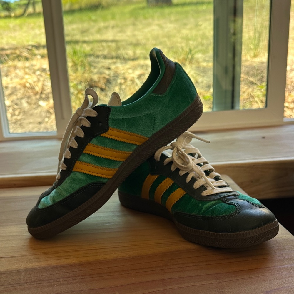 Adidas Green and Yellow Women's Sneakers